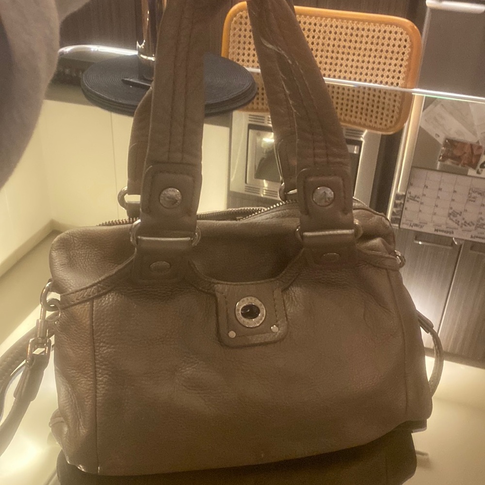 Marc jacobs silver hobo bag